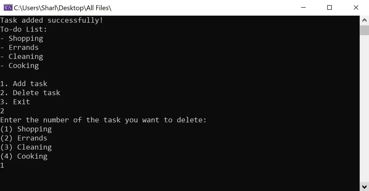 How to Make a ToDo List in C