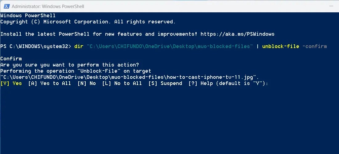 How to Unblock Multiple Files on Windows With PowerShell