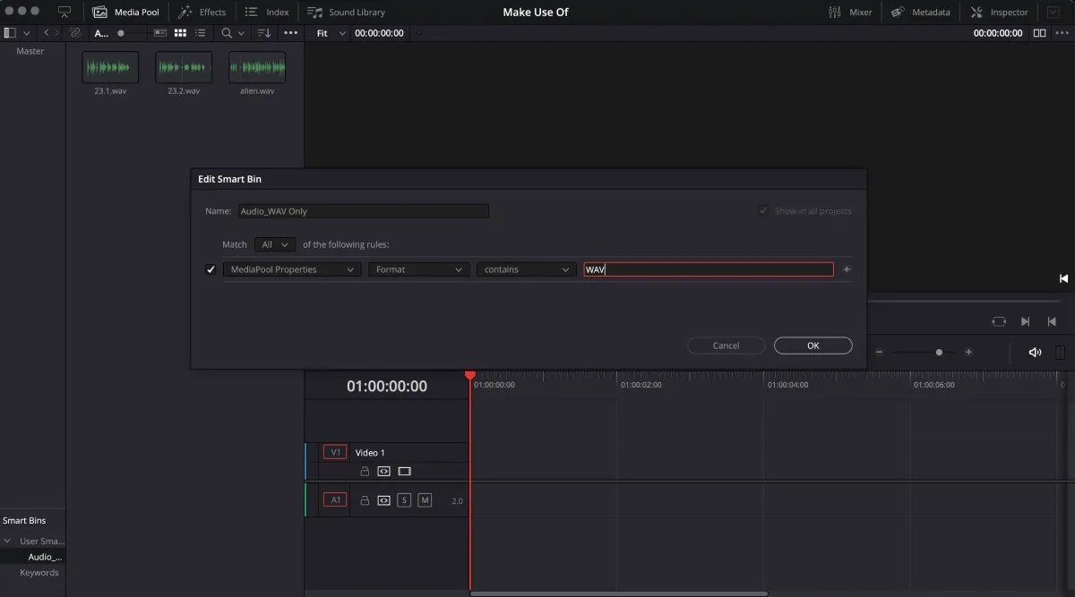 What Are Smart Bins? How to Use Them in DaVinci Resolve