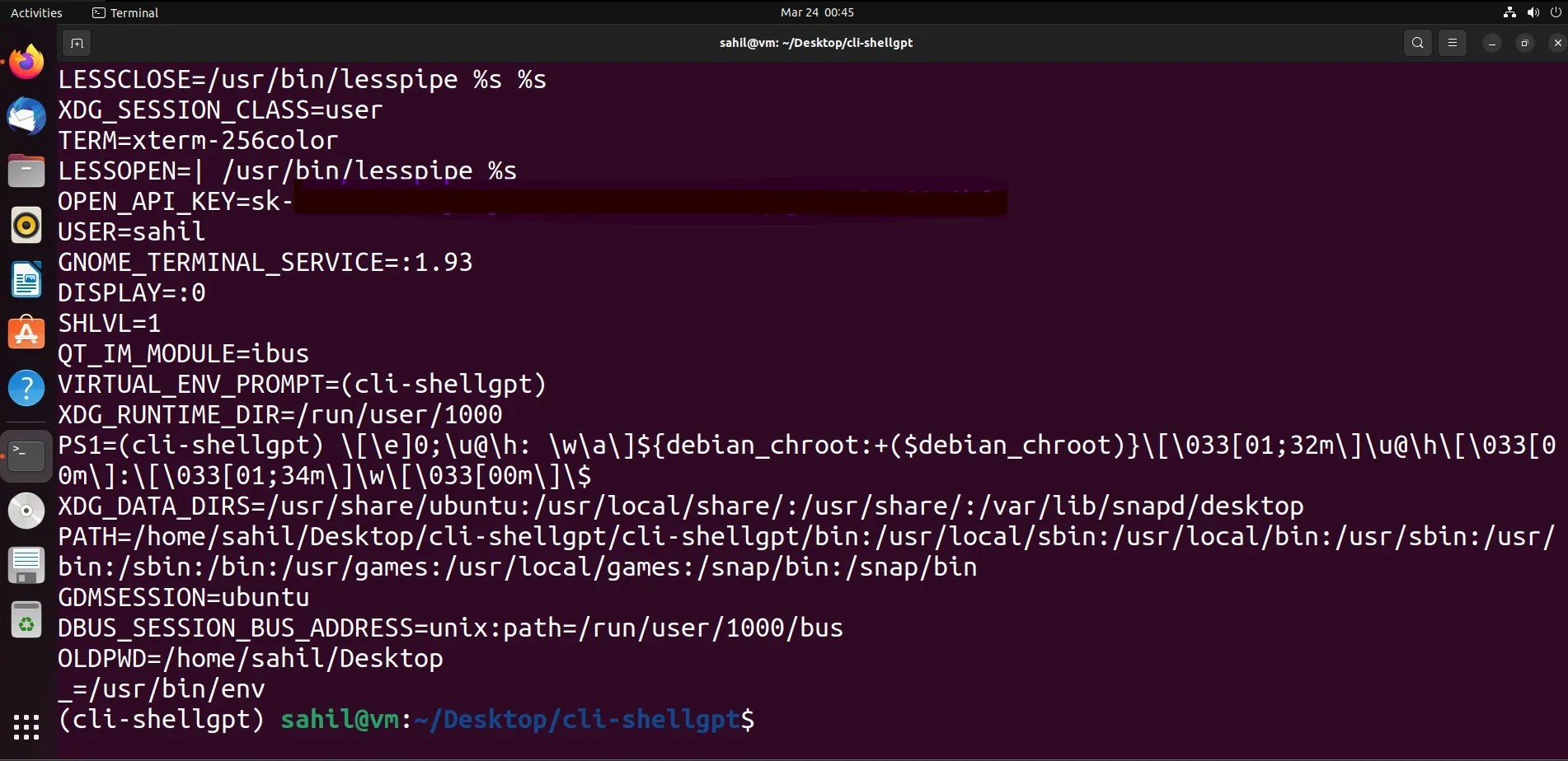 Como usar o ChatGPT no terminal do Ubuntu usando o ShellGPT