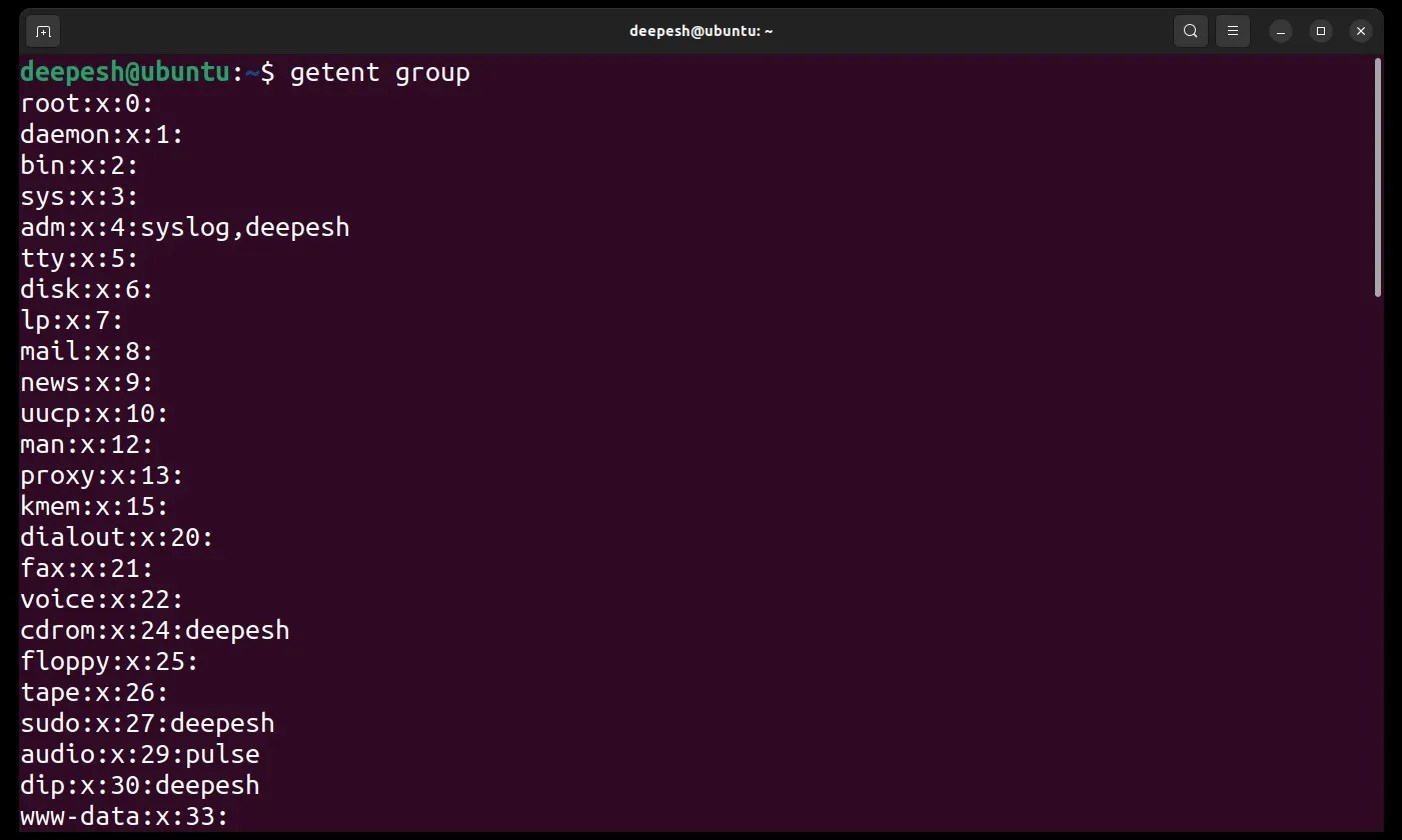 How to List All User Groups on Linux