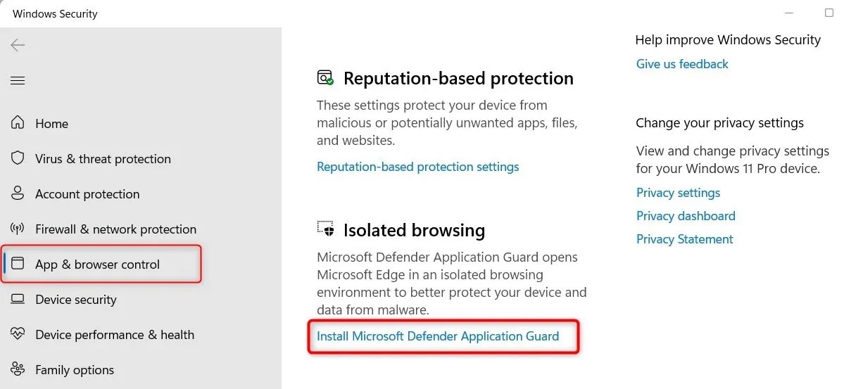 How to Install Microsoft Defender Application Guard for Edge in Windows 11