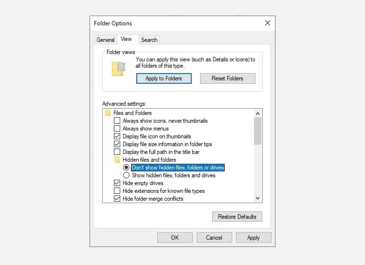 How to Hide Files, Folders, and Drives in Windows 10