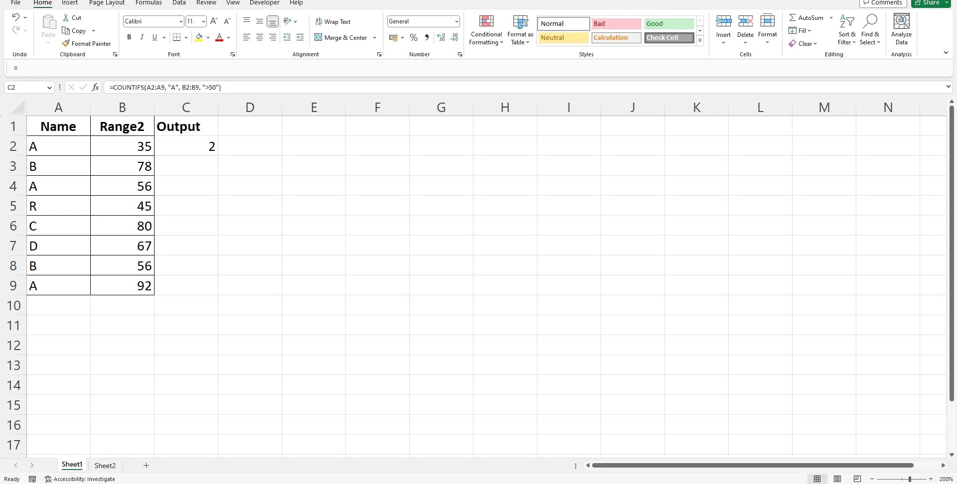 How to Use the Various Count Functions in Excel