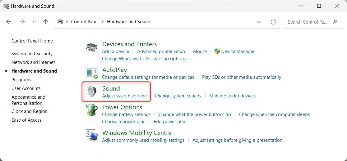 How to Open the Volume Mixer in Windows 11