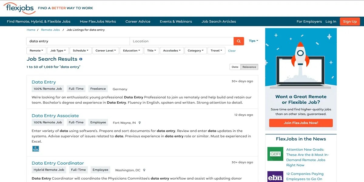 The 5 Best sites to Find Data Entry Jobs Online