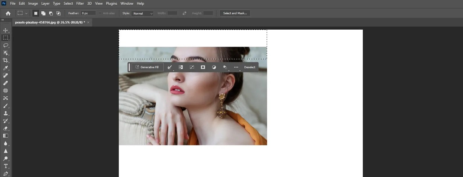 How to Use the Generative Fill Tool in