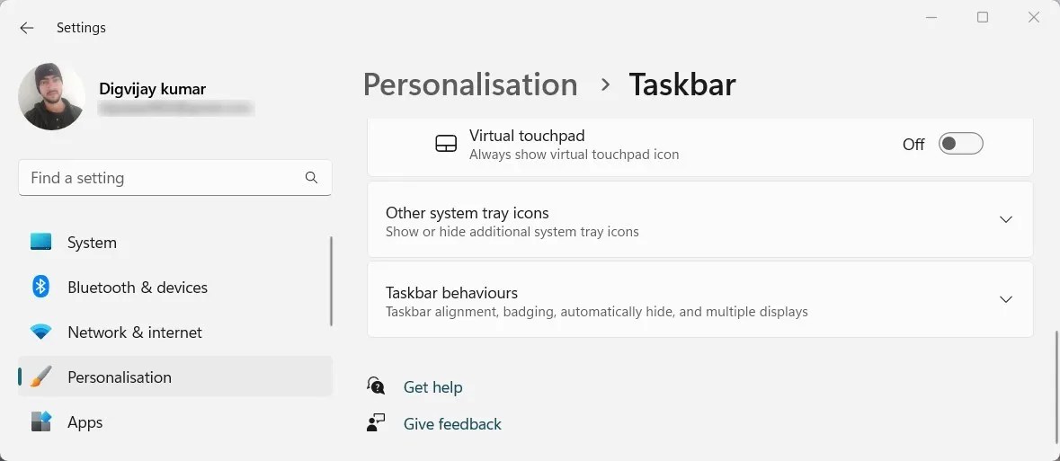How to Get the Taskbar for Tablets on Windows 11