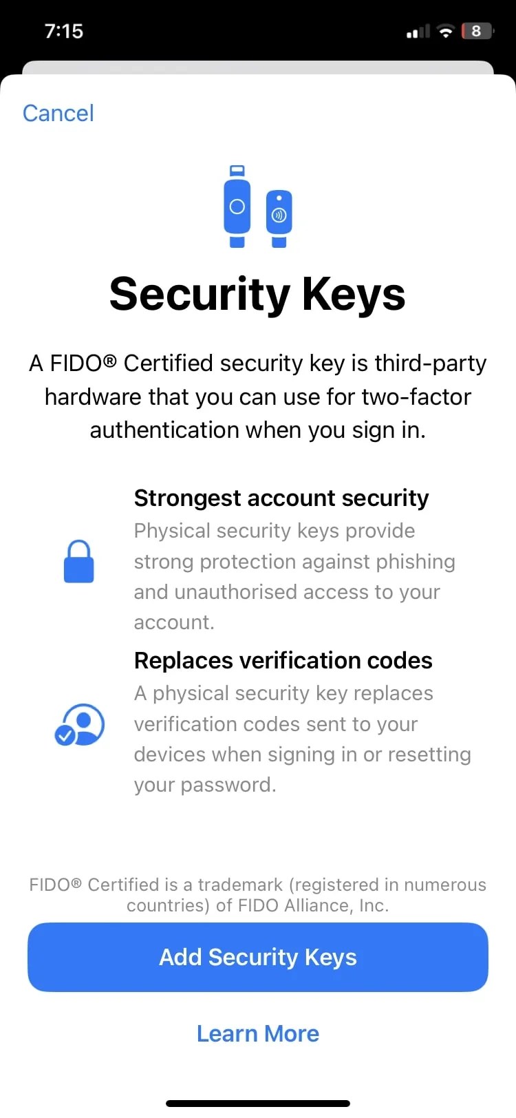 How to Set Up and Use Security Keys for Your Apple ID on an iPhone