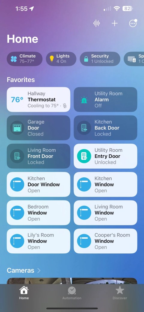iOS 16 Home App Home Tab