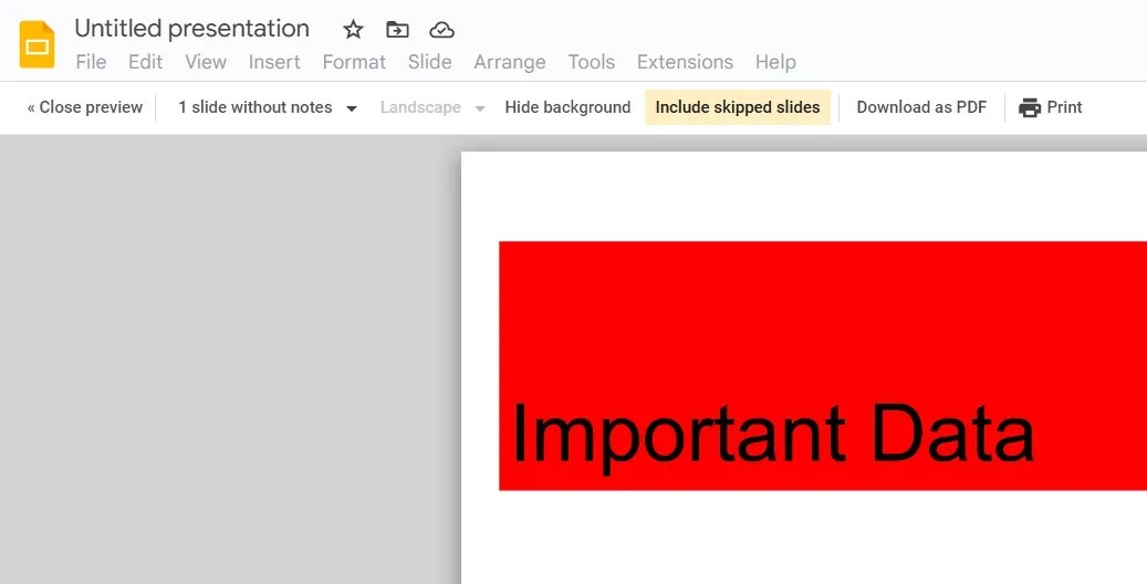 How to Hide a Slide in Google Slides