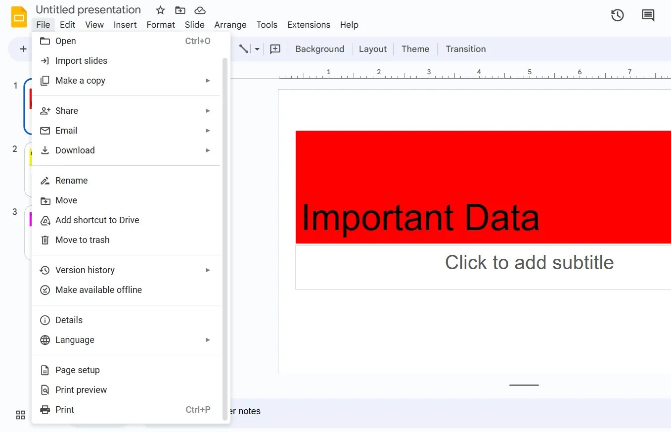 How to Hide a Slide in Google Slides