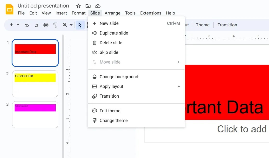 How to Hide a Slide in Google Slides