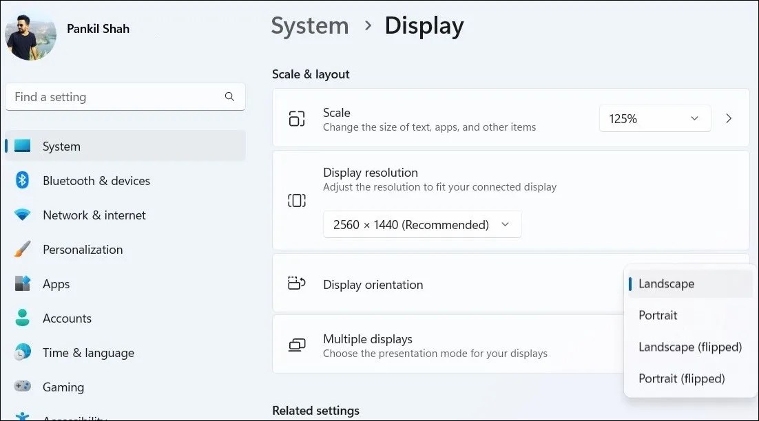 How to Change Display Orientation in Windows