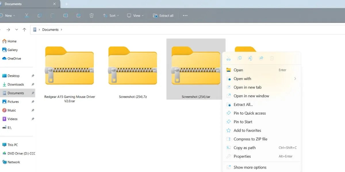 How to Enable Archive Support on Windows 11