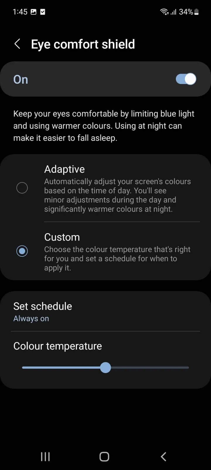 How and Why to Use Eye Comfort on Your Samsung Smartphone