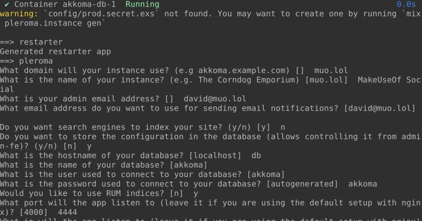 generate akkoma instance
