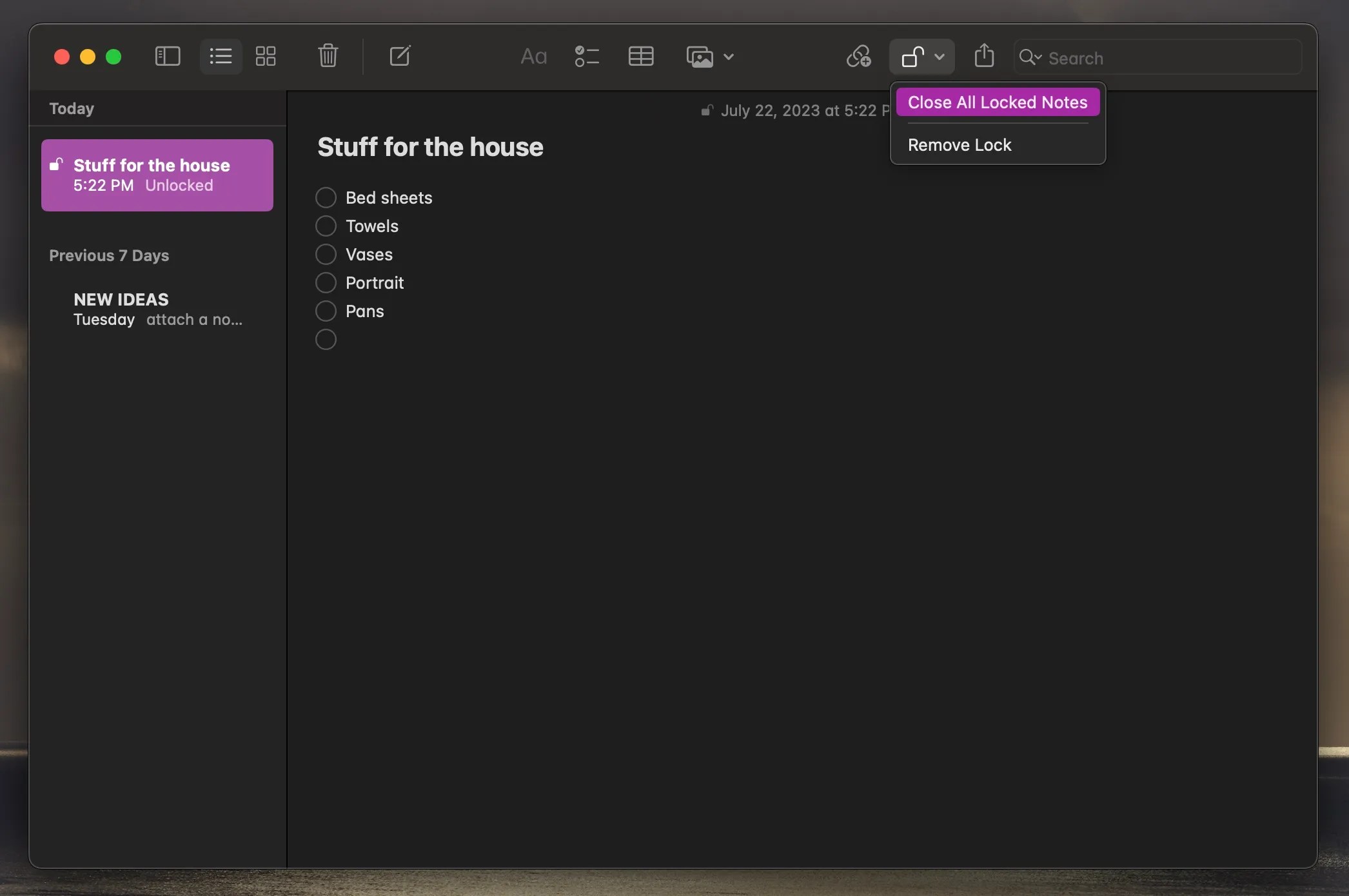 How to Lock Your Notes on a Mac