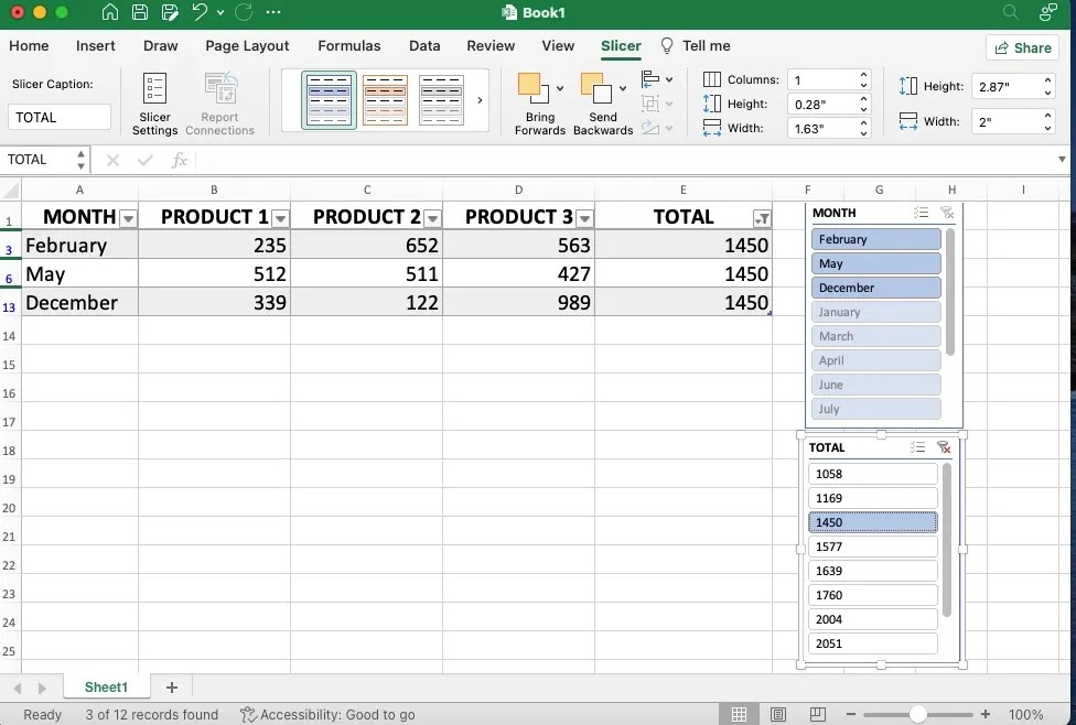 How to Use a Slicer to Filter a Table in Microsoft Excel