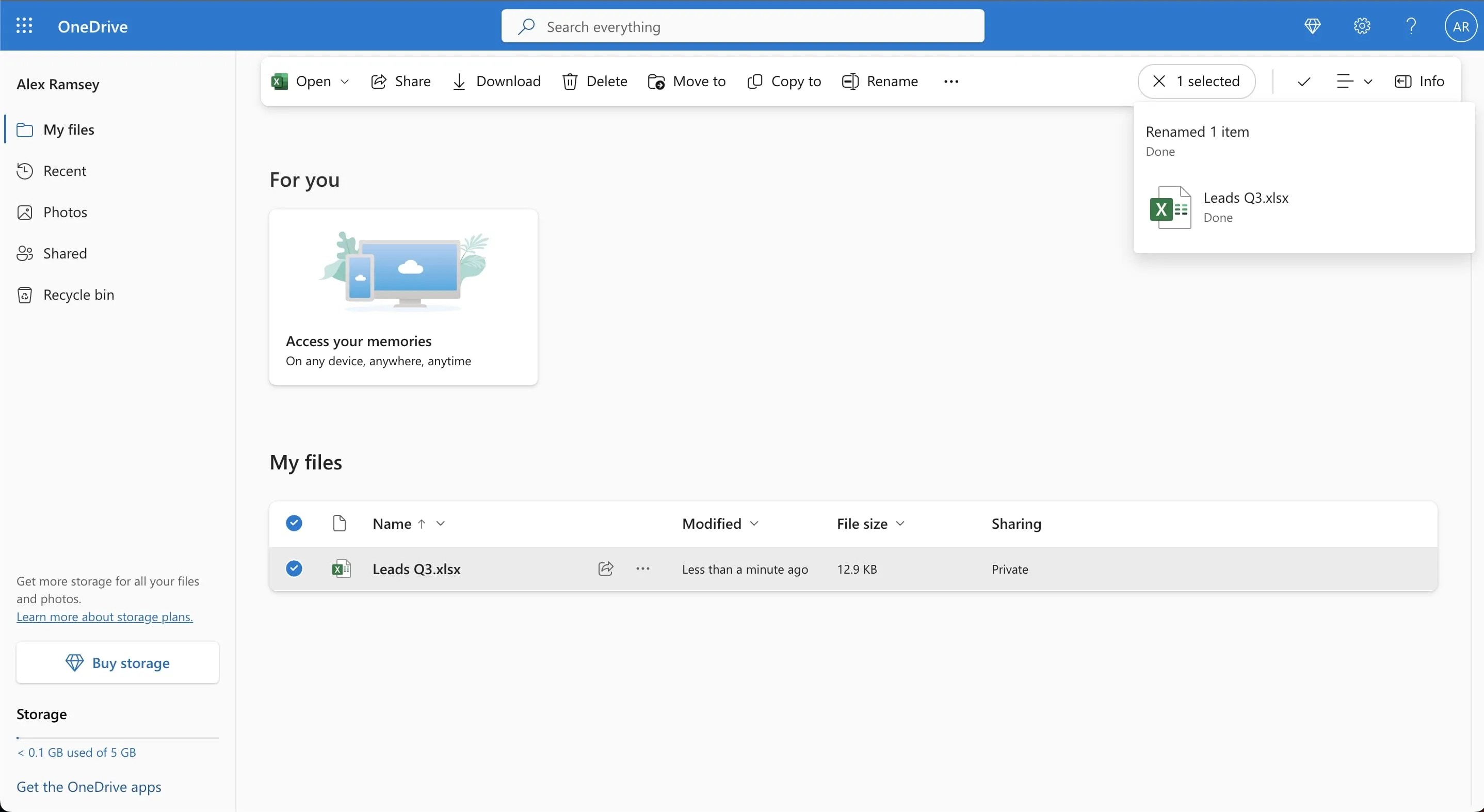 Cách sử dụng OneDrive để tạo và chia sẻ tài liệu Microsoft Excel