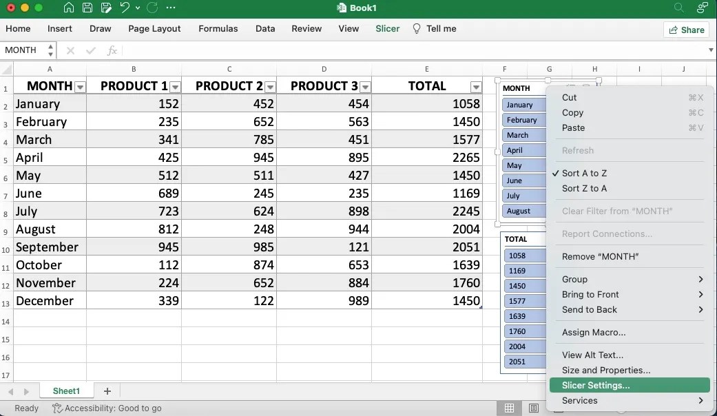 How to Use a Slicer to Filter a Table in Microsoft Excel