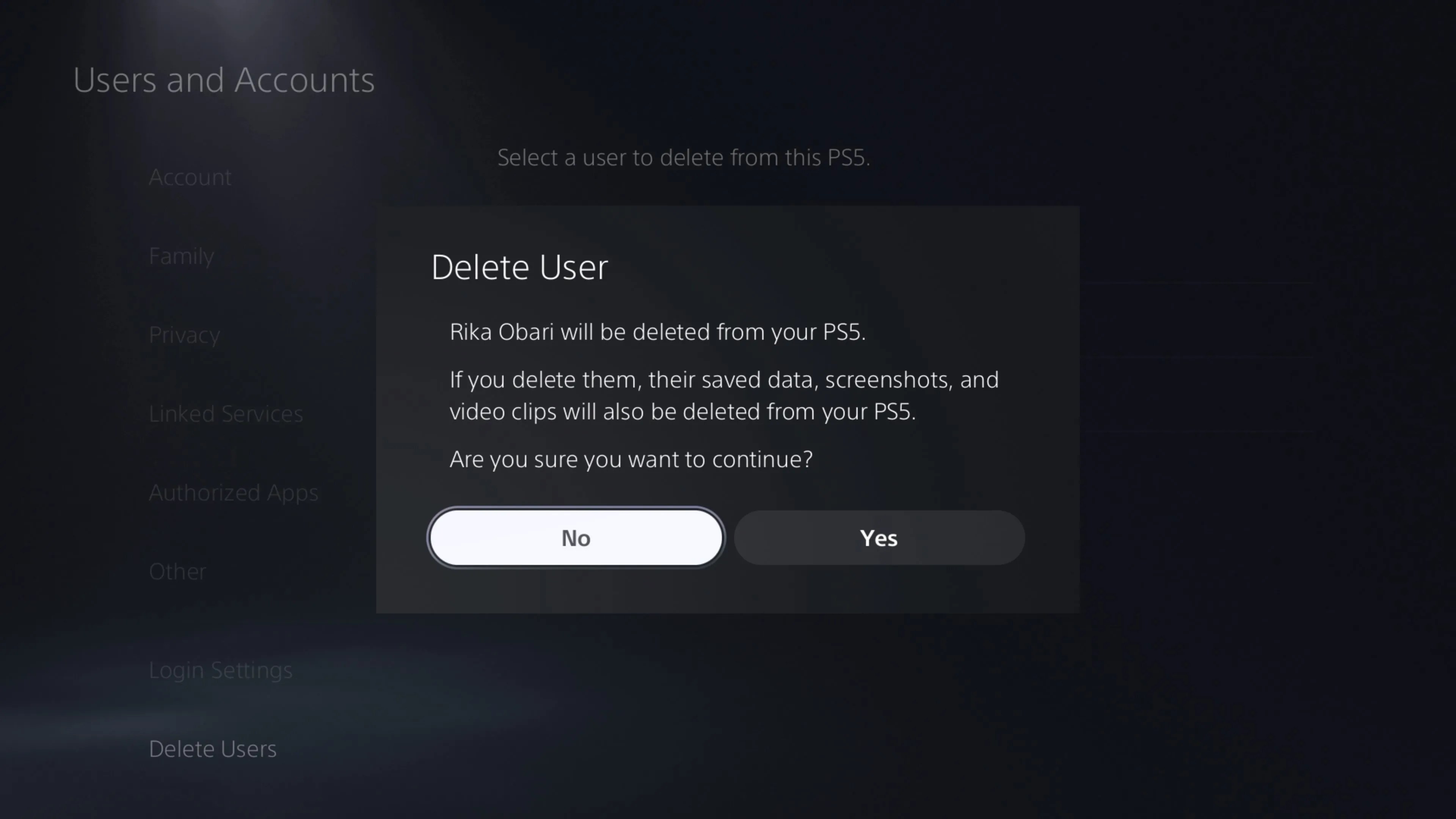 How to Delete PS5 User Accounts