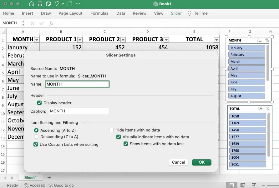 How to Use a Slicer to Filter a Table in Microsoft Excel