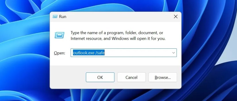 Run Outlook in Safe Mode by Running a Command in Windows