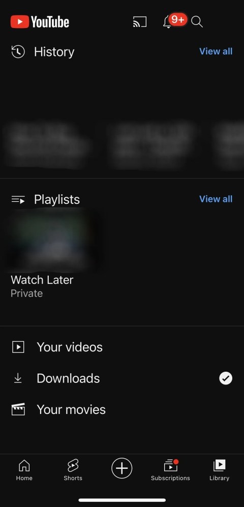 Tap on Watch Later Playlist in the Library Tab