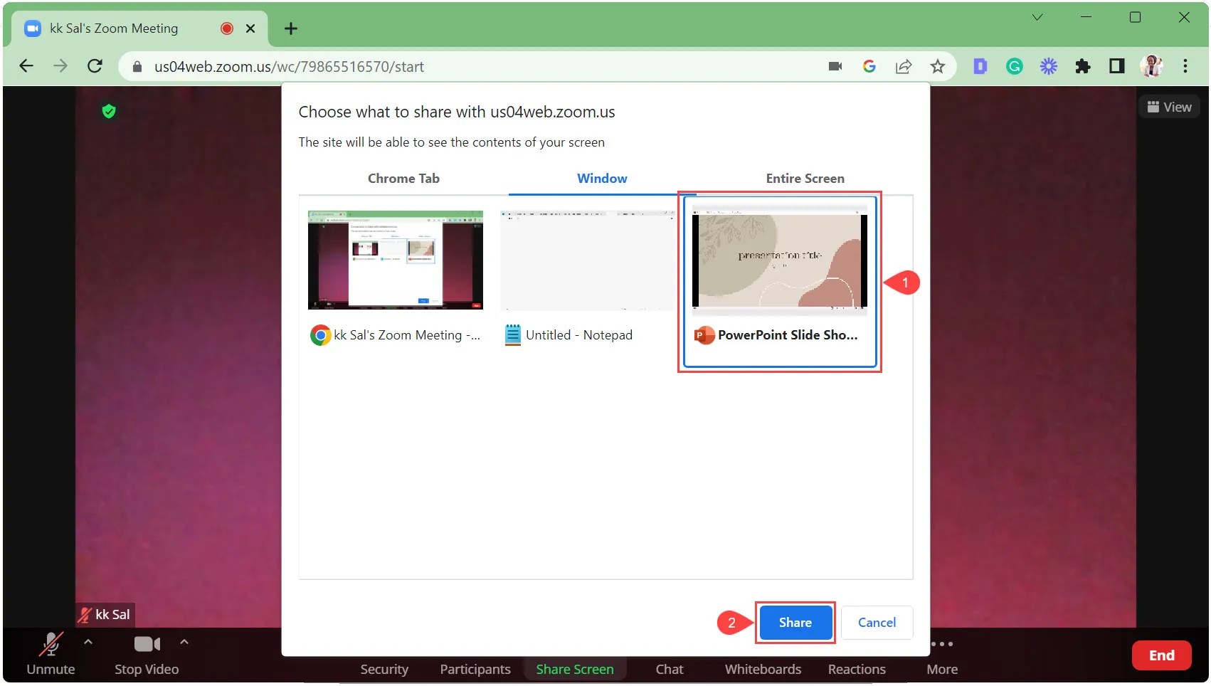 How to Present PowerPoint Slides in Zoom