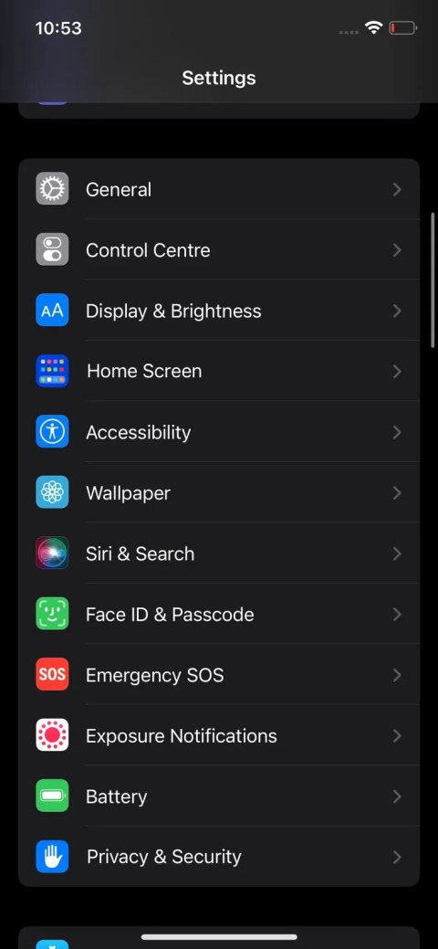 Accessibility setting iPhone