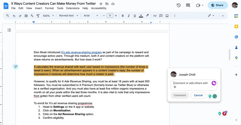 Add voice comment with mote
