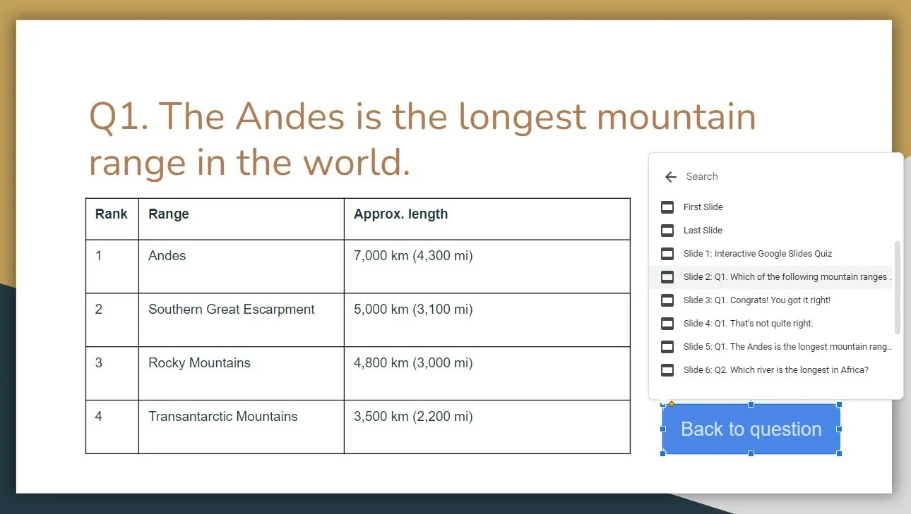 How to Create an Interactive Quiz in Google Slides