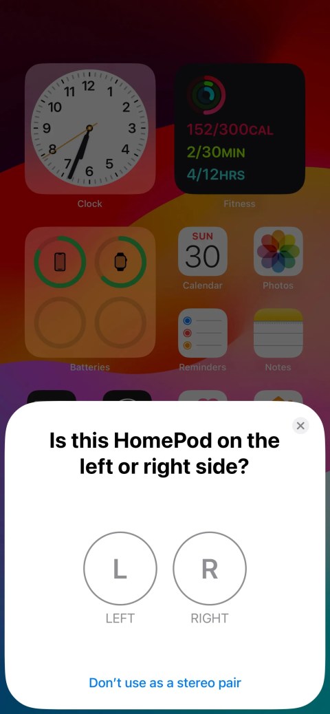 Apple HomePod Mini Stereo Pair Assignment Prompt