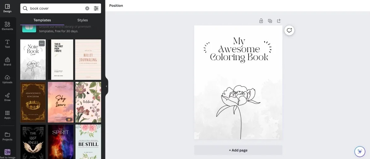 How to Create a Coloring Book on Canva