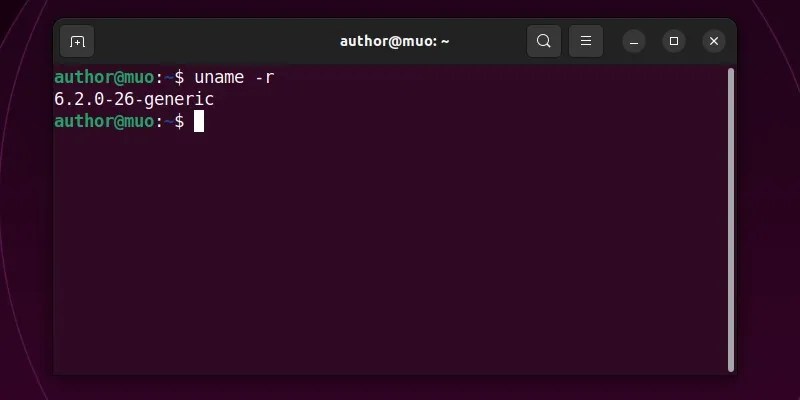 Checking Linux Kernel Version on Ubuntu 22.04.3