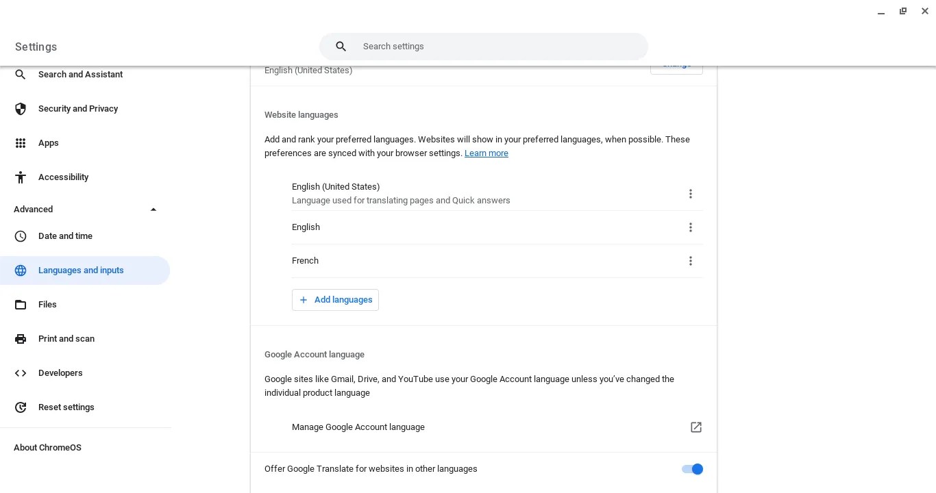 How to Change Language on a Chromebook