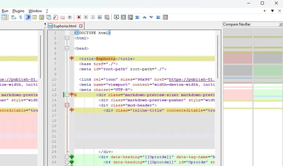 How to Make Notepad++ Compare Two Files With a Plugin