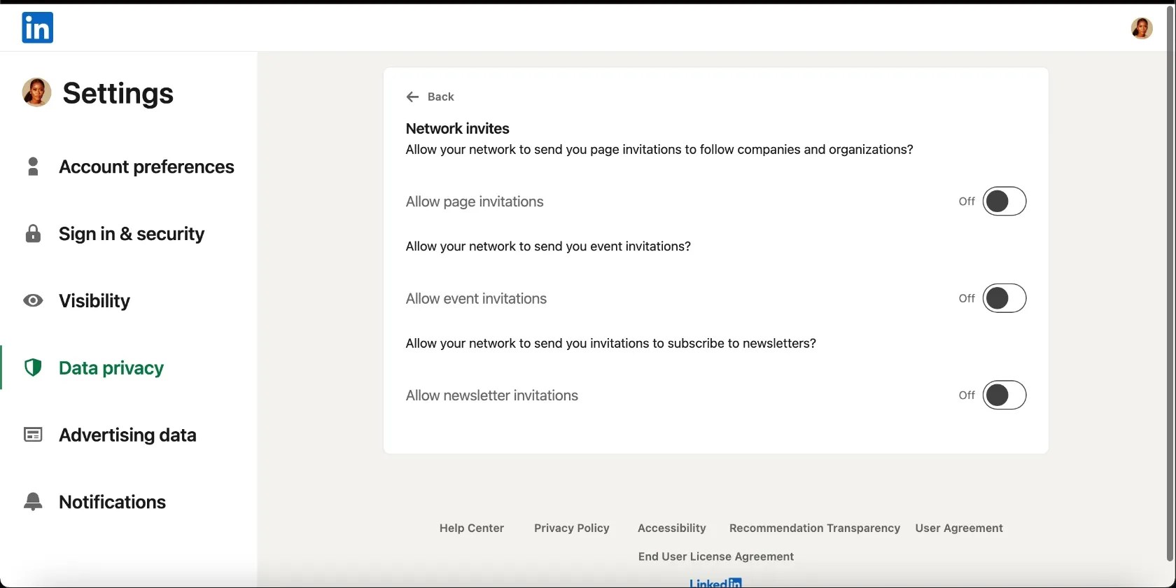 How to Disable Page, Event, and Newsletter Invitations on LinkedIn