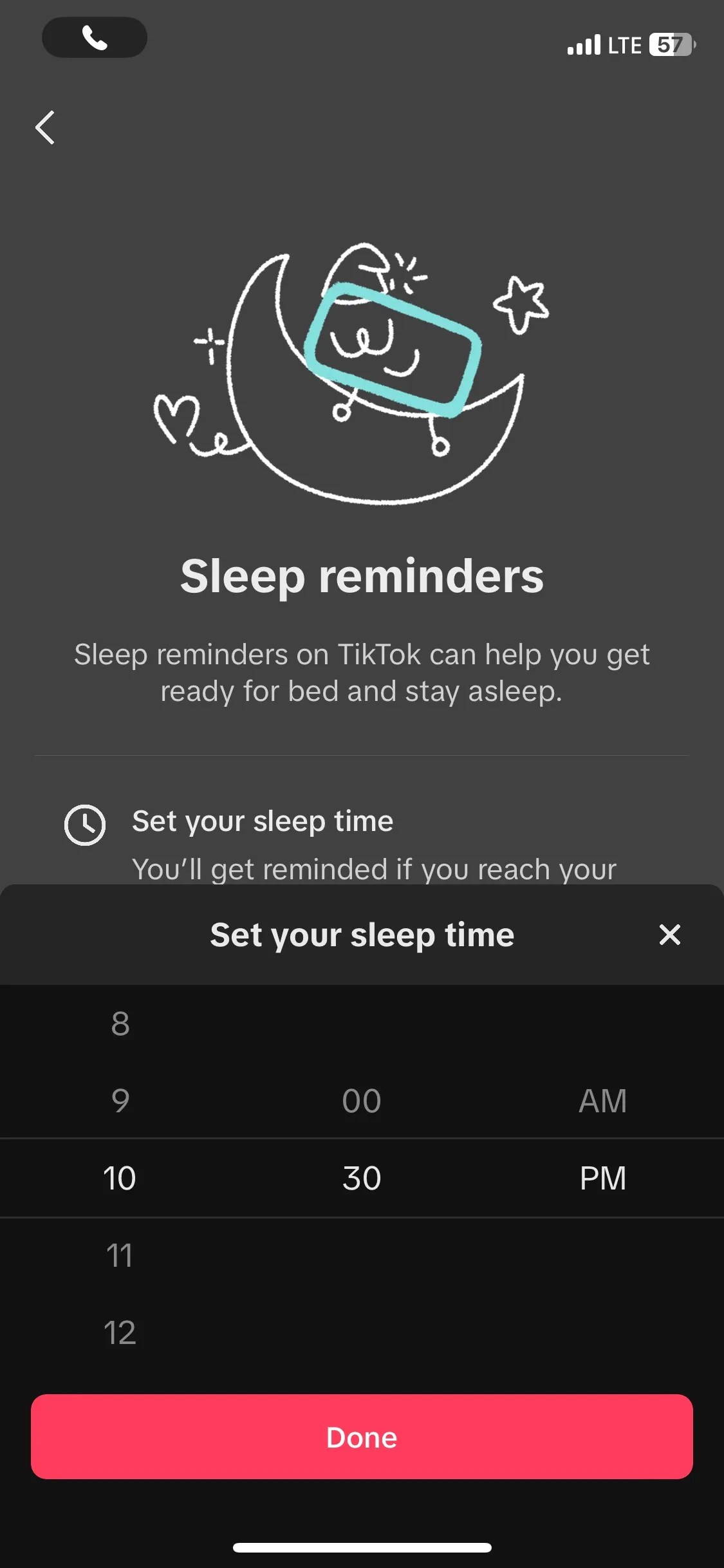How to Set Up a TikTok Sleep Reminder