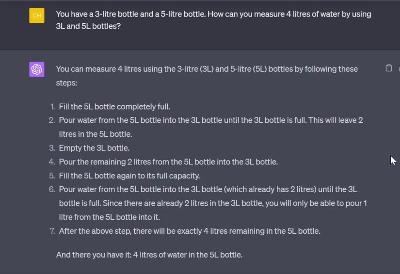 logical and commonsense problem