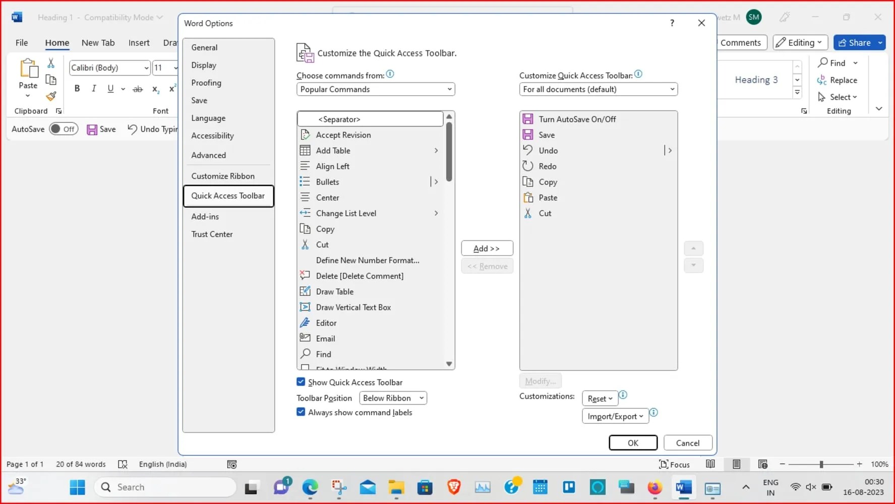 Move, Reorder, and Rearrange Pages in Microsoft Word