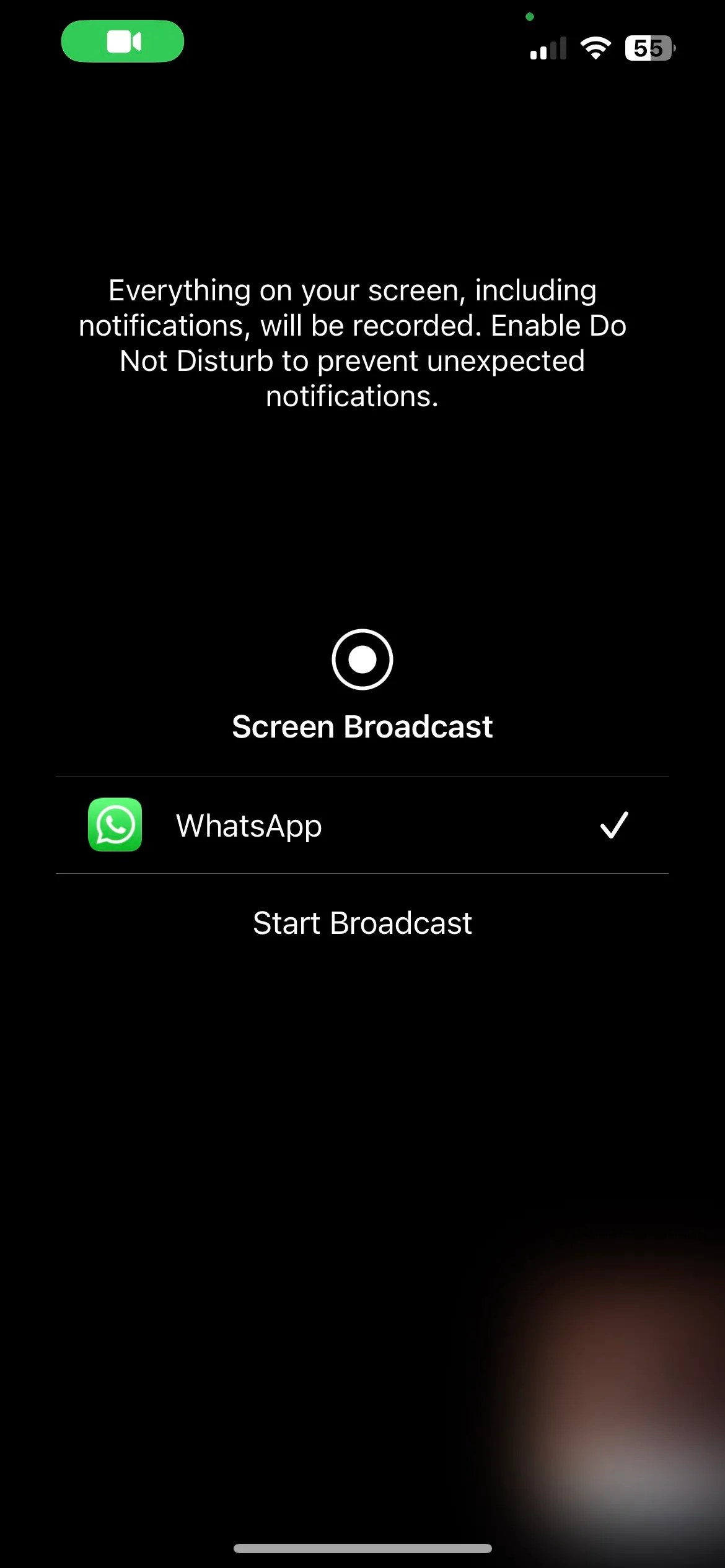 How to Use WhatsApp's ScreenSharing Feature