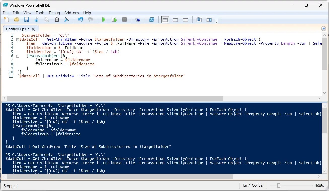 How to Calculate a Folder's Size Using PowerShell on Windows