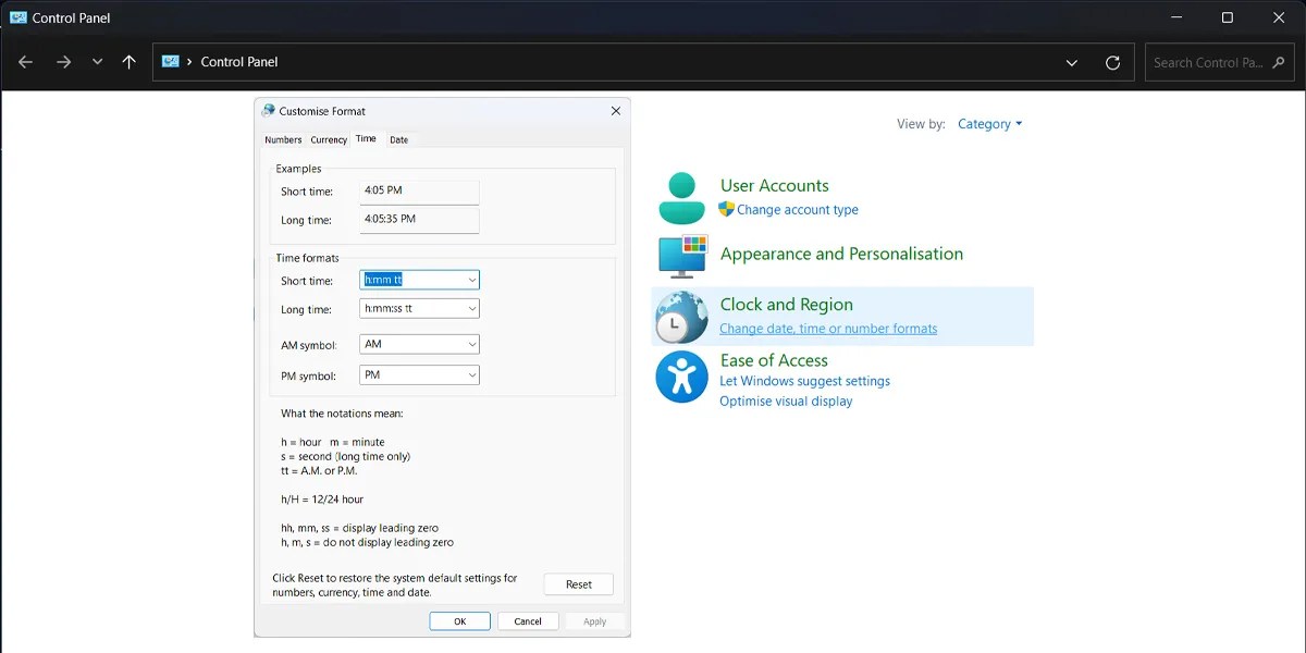How to Change the Date and Time Format in Windows
