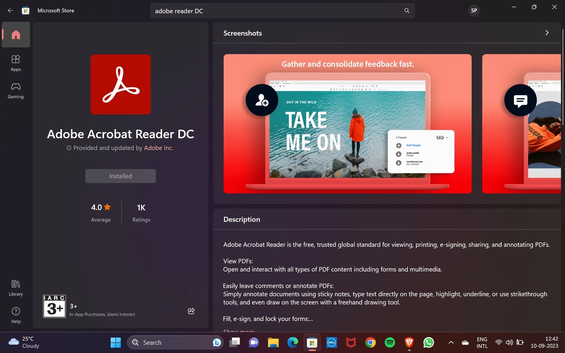 How to Download Adobe Reader From the Microsoft Store