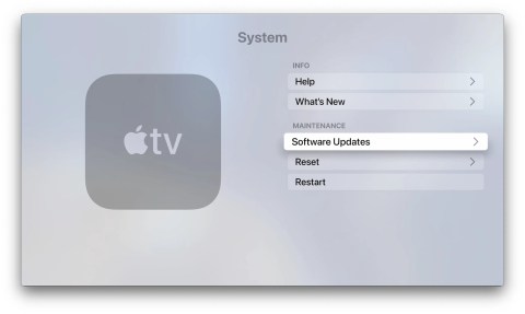 Apple TV 4K Settings System Menu