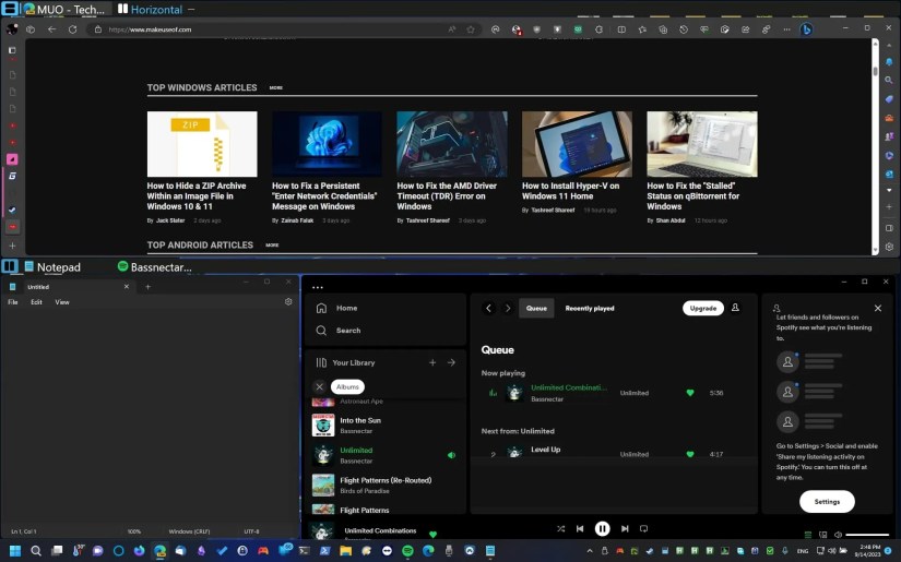 FancyWM Resizing Window