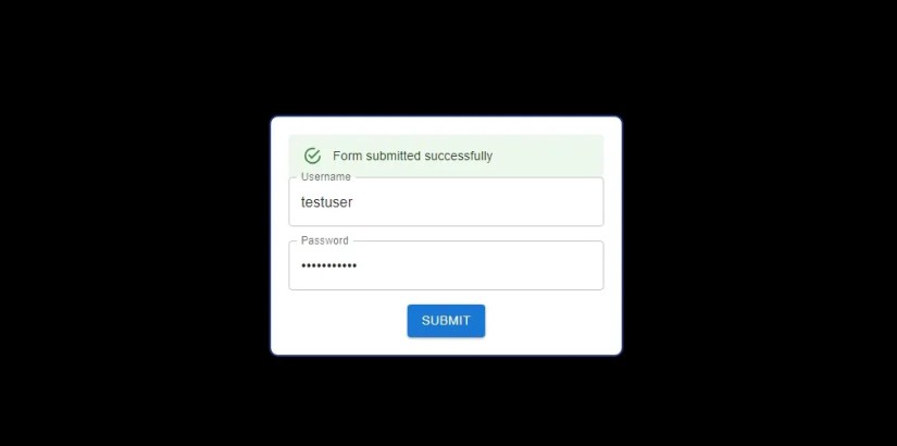 Next.js form built with React Hook Form and Material UI running on localhost development enviroment.