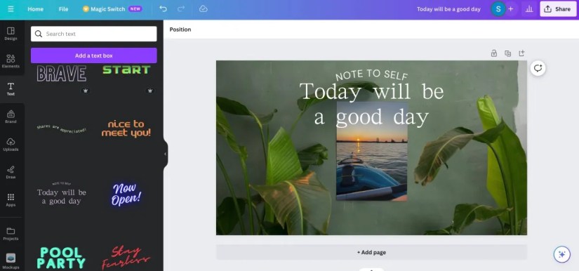 Adding elements to a Smartmockup on Canva design